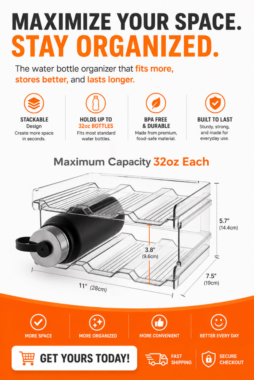 Lifewit Stackable Water Bottle Organizer