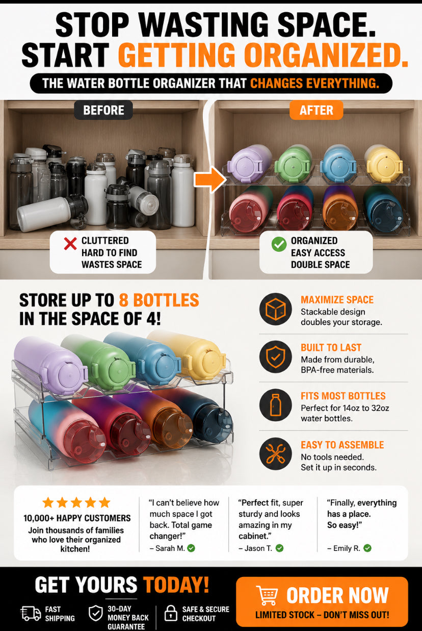 Lifewit Stackable Water Bottle Organizer