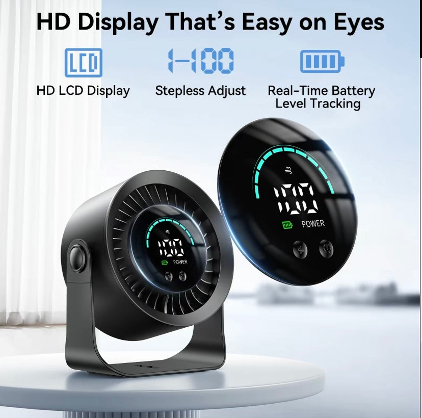 DIGIX Rechargeable USB Desk Fan